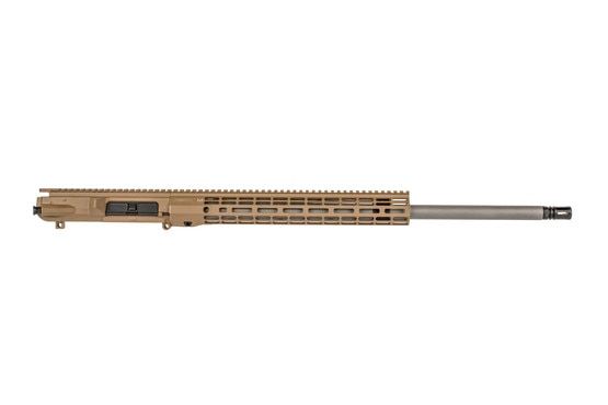 Aero 24" FDE M5 barreled upper receiver in 6.5 creedmoor with Atlas R-ONE M-LOK handguard with A2 flash hider